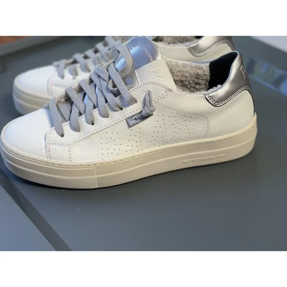 P448 Shoes Womens Size 39 Thea Vegan Apple Sustainability Low Top Leather Italy - Picture 6 of 11